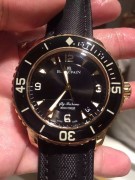 Blancpain 宝珀五十噚 5015-3630-52 自动机械表  18K玫瑰金 表径45mm 300米防水  长动力120个小时 