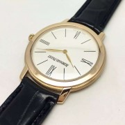 Audemars Piguet/爱彼 AP 18K玫瑰金 男士超薄手动机械表 38mm 95新全原装