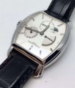 江诗丹顿｜Vacheron Constantin 新款马耳他系列47400 18K白金 折叠扣 自动机械 动力储存、日期、GMT、昼夜指示功能  