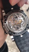 ROGER DUBUIS 罗杰杜彼 300米防水 潜水表 陶瓷圈 珍珠砣自动机械计时码表 复杂程度不亚于陀飞轮 双日内瓦印记 巧妙的机芯结构设计 层峦叠嶂