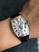 法兰克穆勒 FRANCK MULLER 二手95新18K白金5850三地时   