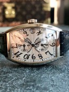 法兰克穆勒 FRANCK MULLER 二手95新18K白金5850三地时   