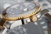 99新 Rolex/劳力士潜航者型系列  18K黄金精钢自动机械男表 型号：116613LN 