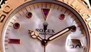 ROLEX 劳力士 18K金游艇 68628 贝母面红宝石刻度  