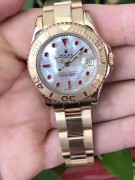 ROLEX 劳力士 18K金游艇 68628 贝母面红宝石刻度  