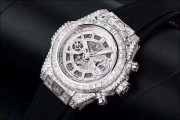  全新全套宇舶大爆炸 后镶T方钻 拳王梅威瑟同款 全新 HUBLOT 宇舶BIG BANG系列男表 附件：齐全 