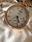 BOVET 播威 始于1822年  18K玫瑰金  白色瓷面   手工雕花摆砣  