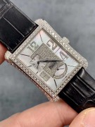 Piaget 伯爵 BLACK-TIE黑带系列  经典蛇腰设计贝母面  原钻满钻镶嵌盘面99新全套附件现货一只