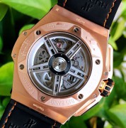 HUBLOT 宇舶法拉利全球限量500支 18K玫瑰金 全镂空 全自动机械 背透机芯 男士大表径45mm