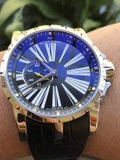 ROGER DUBUIS 罗杰杜彼（豪爵）46MM表径，精钢表壳表扣，950铂金珍珠砣  全套附件齐全