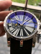 ROGER DUBUIS 罗杰杜彼（豪爵）46MM表径，精钢表壳表扣，950铂金珍珠砣  全套附件齐全