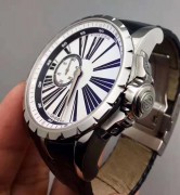 ROGER DUBUIS 罗杰杜彼王者系列，45MM表径，精钢表壳表扣，自产珍珠砣自动机械机芯