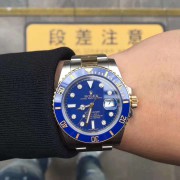 Rolex Submarina 116613LB  最好看的深蓝实心面 钻石刻度  