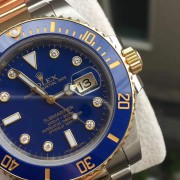 Rolex Submarina 116613LB  最好看的深蓝实心面 钻石刻度  