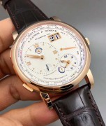 朗格，42MM表径  世界时间、GMT、日期、动力储存指示功能，全套附件齐全