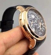 BOVET 播威  自动机械机芯，世界时间、GMT、月相、昼夜指示功能，附件有说明书和保单