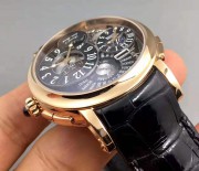 BOVET 播威  自动机械机芯，世界时间、GMT、月相、昼夜指示功能，附件有说明书和保单