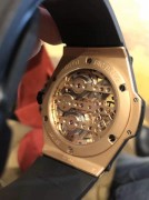 HUBLOT 宇舶大爆炸  18K玫瑰金 全镂空  手动机械10日链 10天动力显示 背透机芯  99新