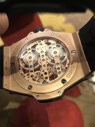 HUBLOT 宇舶大爆炸  18K玫瑰金 全镂空  手动机械10日链 10天动力显示 背透机芯  99新