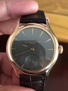 LAURENT FERRIER 罗伦菲，制表大师品牌，18K玫瑰金表壳和表扣，自动机械机芯