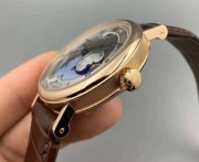 宝玑5717BR  18玫瑰金表壳和表扣  世界时间、GMT、日期和昼夜显示功能，全套附件齐全