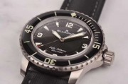 未使用品全套 宝珀 Blancpain 型号：5015-12B30-B52A 口径45MM  防水300M   附件齐全 