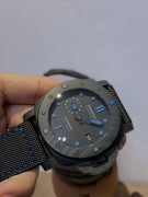 Panerai 沛纳海 潜水表，硬汉标配47mm大表径，自动机械，Carbotech碳纤维复合材质，旋转表圈，蓝宝石镜面，防水300米19年 试戴品