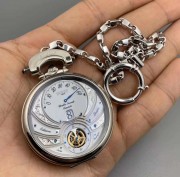 BOVET 播威表，44MM表径，18K金表壳和表扣  GMT功能，一表四用，全套附件齐全