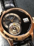 格拉苏蒂 PanoMaticTourbillion 偏心自动飞行陀飞轮功能 日历显示 表径41.5mm 未使用品