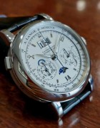 PT950铂金 A. Lange 朗格萨克森系列410.025   45颗粒宝石，多达556个零件  盒子。