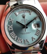 钻石罗马刻度-PT950铂金 ROLEX 劳力士 双历218206-83216 DI.ROM 