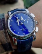 PT950铂金-青金石 Ulysse Nardin 雅典 6109-103/E3敲钟人 自鸣  附件：全套附件