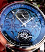 全球限量50枚-18K白金 BOVET 播威 DIMIER 7天长动力陀飞轮自动机械男表 品牌:　播威 BOVET 系列:　DIMIER 系列 表壳:　18K白金 表扣:　折叠扣 表径:　46MM 厚度:　15MM 