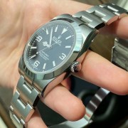 未使用全膜 Rolex劳力士探险家一代214270探一 公价51100，2017年未使用全膜全套