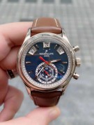 PATEK PHILIPPE  复杂功能时计系列5960/01G-001    自动机械  18k白金材质  40.5mm    深蓝色表盘  条钉、夜光涂层时标刻度显示