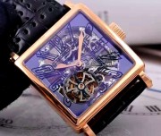 18K玫瑰金 限量版 罗杰杜彼 ROGER DUBUIS  镂空雕花手动机械陀飞轮男表