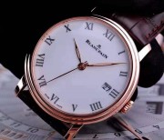 18K玫瑰金 珐琅面 BLANCPAIN  品牌：宝珀 系列：经典系列 型号：6630-3631-55B  重量：112克 