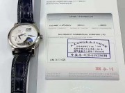 朗格LANGE 1系列722.066腕表 18k白金 陀飞轮 20年全套  20年4月全套