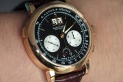 A.Lange&Söhne朗格Saxonia系列405.031，计时王者-Dato大头41mm，玫瑰金表壳 16年全套 高配折叠扣