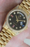 ROLEX 劳力士DD 118388-0124 69红宝石 原镶钻 已查码 全对期 全长单表 