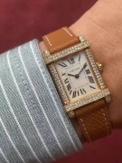 Cartier Tank Chinoise  卡地亚中国坦克原钻石英18K金 表径20X31mm 表圈原装满钻 石英机芯 原装折叠扣 极品美物 可遇不可求