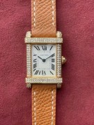 Cartier Tank Chinoise  卡地亚中国坦克原钻石英18K金 表径20X31mm 表圈原装满钻 石英机芯 原装折叠扣 极品美物 可遇不可求