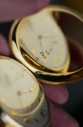 百达翡丽 18K金 三开怀表 大尺寸 56mm 走时很精准 整表用料厚实 155克左右