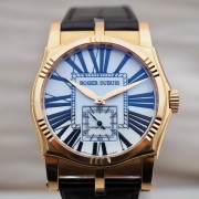 罗杰杜彼 ROGER DUBUIS 18k玫瑰金 自动机械 表径43mm 整表131.3克，早期款双日内瓦印记机芯