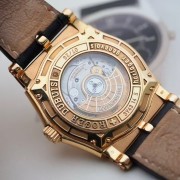 罗杰杜彼 ROGER DUBUIS 18k玫瑰金 自动机械 表径43mm 整表131.3克，早期款双日内瓦印记机芯