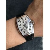 法兰克穆勒 FRANCK MULLER 二手95新18K白金5850三地时   