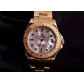 ROLEX 劳力士 18K金游艇 68628 贝母面红宝石刻度  