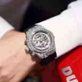  全新全套宇舶大爆炸 后镶T方钻 拳王梅威瑟同款 全新 HUBLOT 宇舶BIG BANG系列男表 附件：齐全 