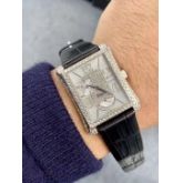 Piaget 伯爵 BLACK-TIE黑带系列  经典蛇腰设计贝母面  原钻满钻镶嵌盘面99新全套附件现货一只