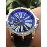 ROGER DUBUIS 罗杰杜彼（豪爵）46MM表径，精钢表壳表扣，950铂金珍珠砣  全套附件齐全